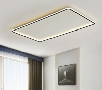 LED лампа 90x50x4.5 cm с пультом управления черного цвета